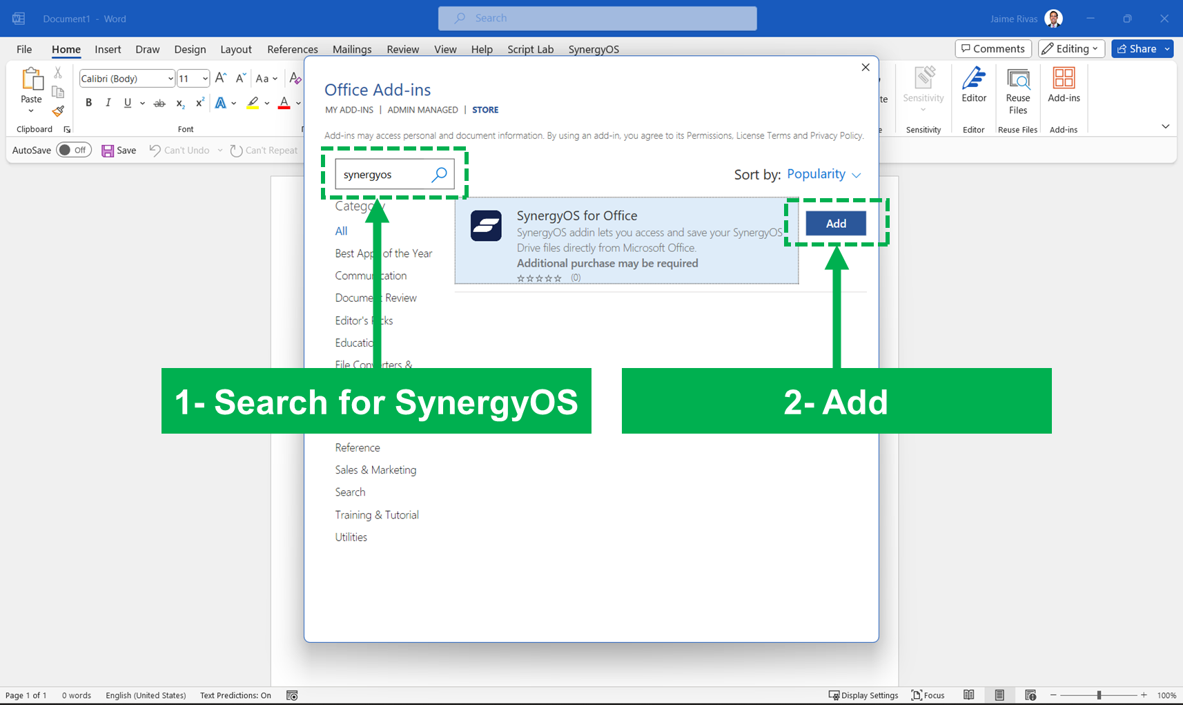 Installation & setup | SynergyOS Docs